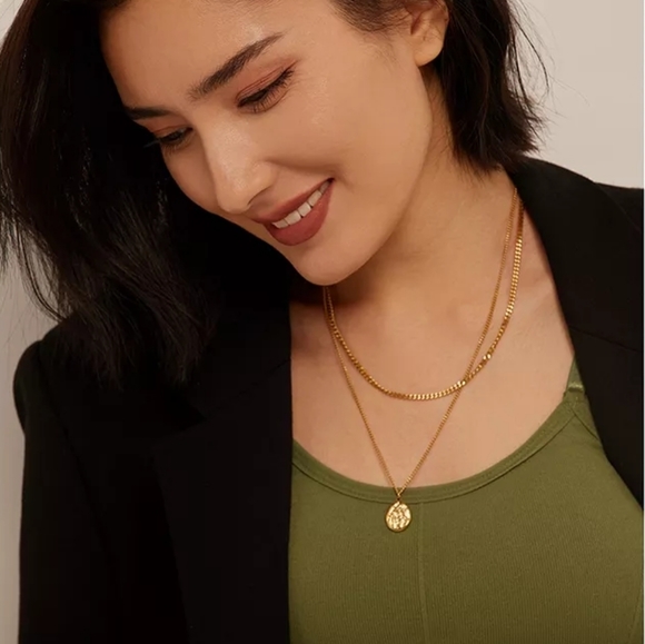 Trendy Layered Stainless Steel Necklace - Picture 5 of 5